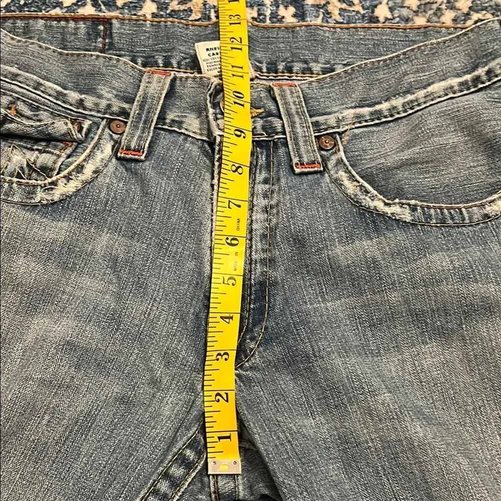 True Religion Joey Blue Distressed Ripped Denim Jeans Casual